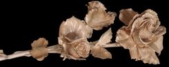Engagement Ring / Anniversary Ring Carved Rose Bouquet 1 small