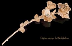 Engagement Ring / Anniversary Ring Carved Rose Bouquet 5 small