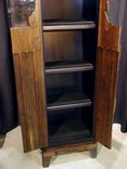 Intricate Hand Carved Black Walnut Cabinet 2 small