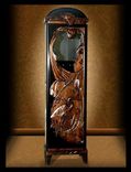 Intricate Hand Carved Black Walnut Cabinet 3 small