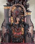 Hand-Carved Rosewood Inlaid Chair 3 small