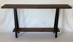 Modern Industrial Console Table; Entry Table; Urban Farmhouse Accent Tables 2 small