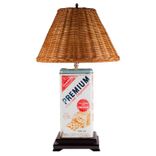 Vintage Nabisco Cracker Tin Upcycled Table Lamp 1 small