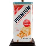 Vintage Nabisco Cracker Tin Upcycled Table Lamp 2 small