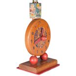 Vintage Wood Nursery Clockface Lamp 2 small