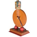 Vintage Wood Nursery Clockface Lamp 3 small