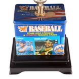 Vintage Baseball Trading Card Box Upcycled Lamp 2 small