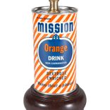 Vintage Mission Orange Drink Can Lamp 2 small