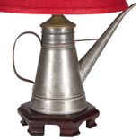 Vintage Silver Metal Spout Pitcher Lamp 4 small