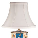 Small Vintage Blue Floral Hexagonal Caddy Lamp 5 small