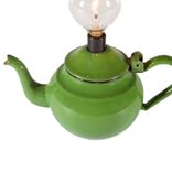 Vintage Green Teapot Kitchen Mini Lamp 2 small