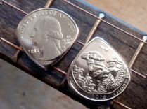 Usa Coin Guitar Pick - 1965-2020 Any Date 2 small