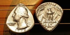 Usa Coin Guitar Pick - 1965-2020 Any Date 3 small