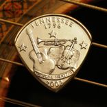 Usa Coin Guitar Pick - Any State - Your Choice - Personalized Gift 1 small