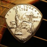 Usa Coin Guitar Pick - Any State - Your Choice - Personalized Gift 2 small