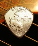 Usa Coin Guitar Pick - Any State - Your Choice - Personalized Gift 3 small