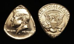 Usa Coin Guitar Pick - Kennedy Half Dollar 1 small