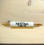 Marble Rolling Pin - Engraved 2 small