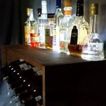 Lighted Wine Bottle And Glass Rack - Alcohol Display 2 small
