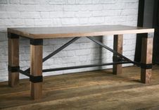 Rustic Conference, Farmhouse Table, Rustic Kitchen Island, Retail Display, Reclaimed Wood Available 1 small
