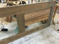 Vintage Reclaimed Heart Pine Dinning Table 5 small
