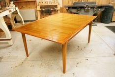 Mid Century Sculpted Extension Dining Table 2 small