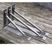 Wrought Iron Shelf Bracket Handcrafted Forged Heavy Duty. Kitchen Shelving. Wall Corbel. 1 small