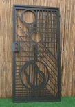 Modern Artistic Metal Gate - Mid-Century Modern Design - Flw Design - Geometric Garden Gate 2 small