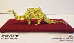 Apatosaurus Origami Sculpture 3 small