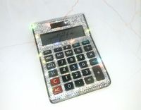 Desktop Calculator Crystallized Office Desk Accessories Bling European Crystals Bedazzled 1 small
