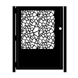 Decorative Steel Garden Gate - Giraffe - Handmade - Custom Gate - Decorative Steel Panel 2 small