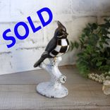 Courtly Checks Songbird Figurine Black And White Checks Decor 1 small