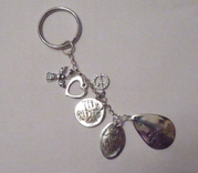 Charm Bracelet Key Chain Sterling Silver 1 small