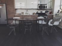 Reclaimed Cedar And Leather Dining Table 2 small