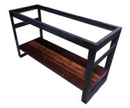 Open Frame Steel And Reclaimed Oak Bath Vanity Base 6 small
