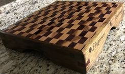 Exotic Wood End Grain Cutting Board 2 small