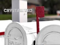 Any Color Crystallized Mailbox Flag Mail Postal Usps Home Decor Bling European Crystals Bedazzled 1 small