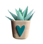 Concrete Planter With Heart 3 small