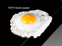 Hand Blown Glass Sunny-Side-Up Fried Egg, Single 5 small