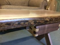 Live Edge Walnut Sofa/Coffee Table 4 small