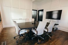 Solid Wood Conference Table 4 small