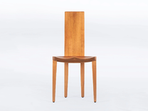 Dining Chair In Solid Cherry Wood With Scandinavian Modern Style "Gazelle" 2 small