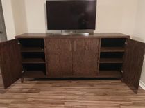 Oak Buffet W/ Gold Hardware 2 small
