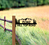Personalized Metal Address Sign Hanger 3 small