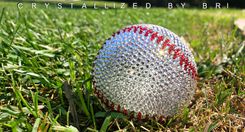 Any Team Crystallized Baseball Mlb Game Sized Sports Bling Genuine European Crystals Bedazzled 1 small
