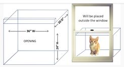 Custom Listing For Dora In Ut -  Acrylic Window Box - 36"W X 24"H X 20"D Made Of 1/2" Thick Acrylic 1 small