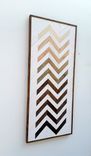 Chevron Wood Art, Wood Wall Sculputure, Wall Art Wood, Zig Zag Art 3 small