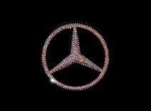Mercedes Benz Crystallized Car Emblem Star Bling Genuine European Crystals Bedazzled 1 small