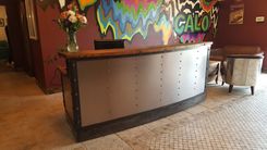 Modern Metal Industrial Reception Desk 3 small