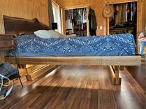Custom Live-Edge Floating Platform Bed 7 small